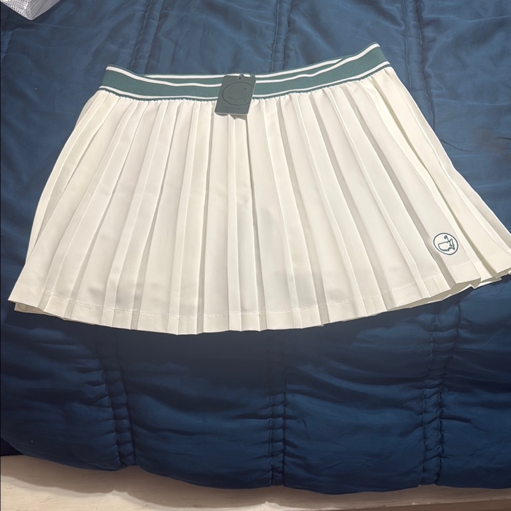 White MASTERS Peter Millar Pleated Skirt